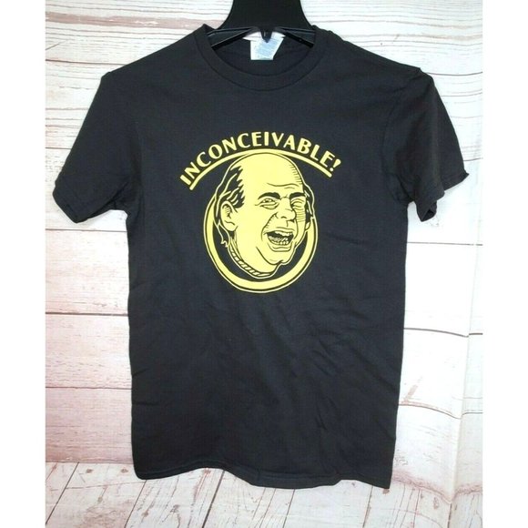 Inconceivable Graphic Women Black Yellow Small Delta Pro Weight T Shirt - Picture 1 of 9